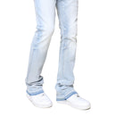 Smoke Rise Vintage Wash Clean Stack Flare Denim (Santorini Blue) JP25620 - FRESH N FITTED