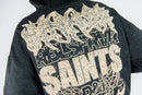 Rebel Denim “Sinner" Black Rhinestone Cropped Hoodie – 652-365 - FRESH N FITTED