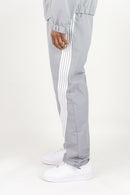 Rebel Minds 'Bent Stripes' Nylon Sweatpants (Grey) 100-490 - FRESH N FITTED