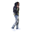 Smoke Rise 'Unbreakable' Cropped Hoodie (Graphite) FO25617 - FRESH N FITTED