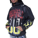 Smoke Rise 'Unbreakable' Cropped Hoodie (Graphite) FO25617 - FRESH N FITTED