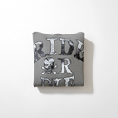 Focus 'Hell Rider' Cropped Hoodie (Slate) 80769S - FRESH N FITTED