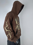 Inner Peace ‘IP Over Everything’ Pullover Hoodie (Brown) - FRESH N FITTED