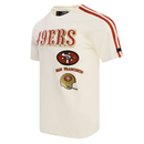 Pro Standard San Francisco 49ers 'Striped Retro Classic' T-Shirt (Eggshell) FS4143593 - FRESH N FITTED