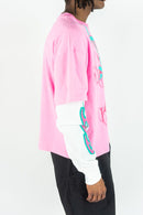 Rebel Minds 'Trust No One' L/S T-Shirt (Pink) 152-213 - FRESH N FITTED
