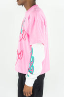 Rebel Minds 'Trust No One' L/S T-Shirt (Pink) 152-213 - FRESH N FITTED