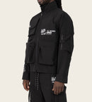 Smoke Rise 'Racing Utility' Windbreaker Jacket (Black) WW26S482 - FRESH N FITTED