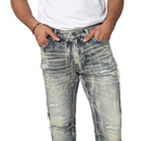 Smoke Rise 'Gradation Effect' Denim (Kelly Blue) JP25512 - FRESH N FITTED