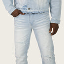 Smoke Rise 'Heavy Whisker Affect' Denim (Kori Blue) JP25508 - FRESH N FITTED