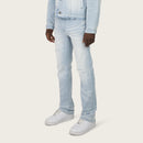 Smoke Rise 'Heavy Whisker Affect' Denim (Kori Blue) JP25508 - FRESH N FITTED