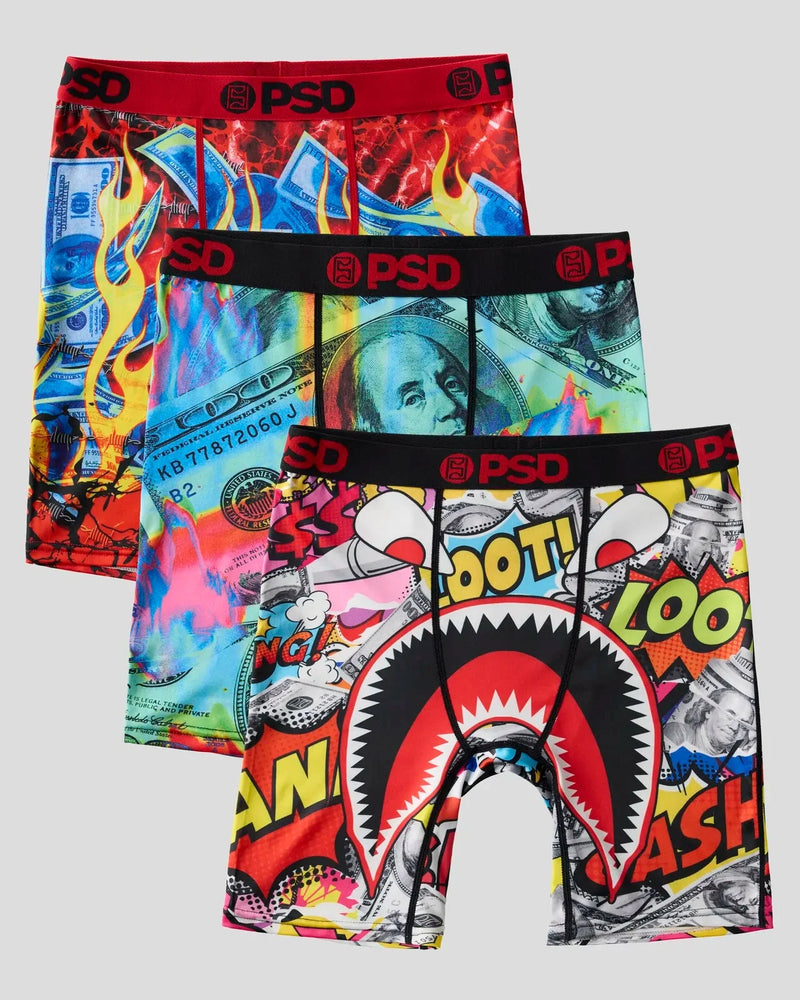 PSD YOUTH 'Loot 3PK' Boxers