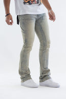 Kind Red 'Carpenter Rhinestone' Stacked Pants (Blue) KD2213 - FRESH N FITTED