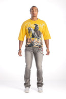 Kind Red 'Carpenter Rhinestone' Stacked Pants (Grey) KD2213 - FRESH N FITTED