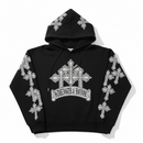 FWRD 'Crystalized Templar' Fleece Pullover Hoodie (Blk/White) FW-10642 - FRESH N FITTED