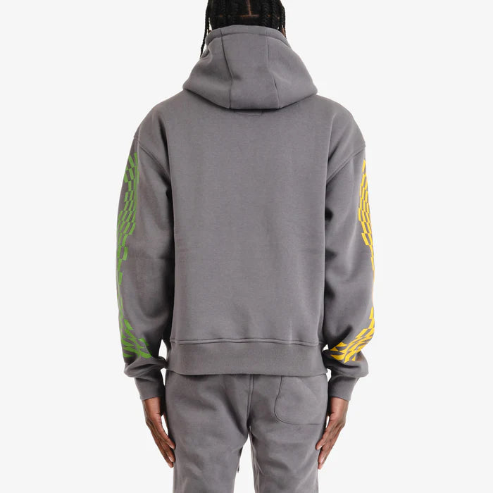 Copper Rivet 'Racing' Hoodie (Gray) 431083