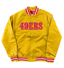 Mitchell & Ness San Francisco 49ers Lightweight Satin Jacket (Gold) SJKT6296 - FRESH N FITTED