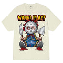 3Forty Inc. 'Wanna Play' T-Shirt in Beige