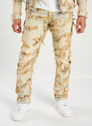 Taker 'Distressed Pattern' Slim Straight Denim (Tint) T4032 - FRESH N FITTED