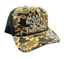 MUKA 'Make Money' Trucker Hat (Khaki Camo) MUM2251 - FRESH N FITTED