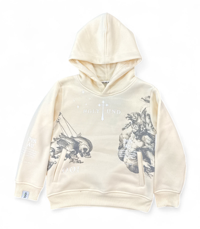 Highly Undrtd Kids 'Divine Aura' Hoodie (Ivory) UF5603K - FRESH N FITTED