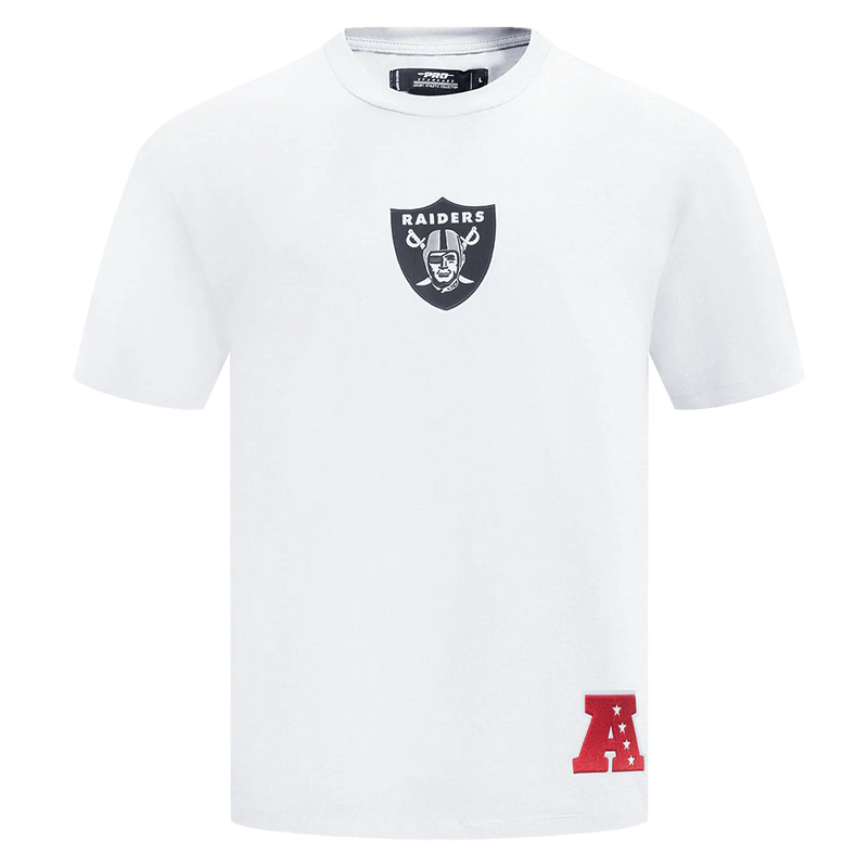 Pro Standard 'Las Vegas Raiders Wingspan' Drop Shoulder T-Shirt (White) FOR41410452