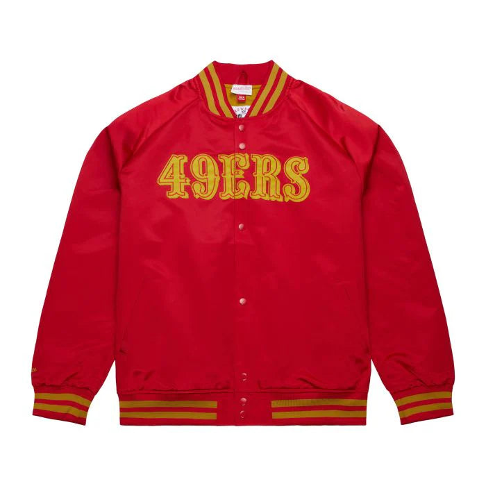 Mitchell & Ness San Francisco 49ers Lightweight Satin Jacket (Red) SJKT6296