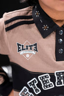 Elite Denim Kids 'Eternal Dreams' Polo Shirt in Brown