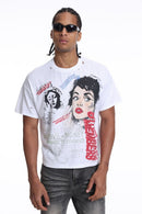 Syndicate 'SLM' Cropped T- Shirt (White) SYN_TT3