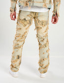 Taker 'Distressed Pattern' Slim Straight Denim (Tint) T4032 - FRESH N FITTED