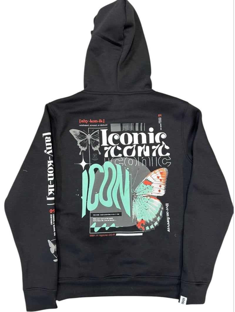 Highly Undrtd 'Iconic' Hoodie (Black) UF4664