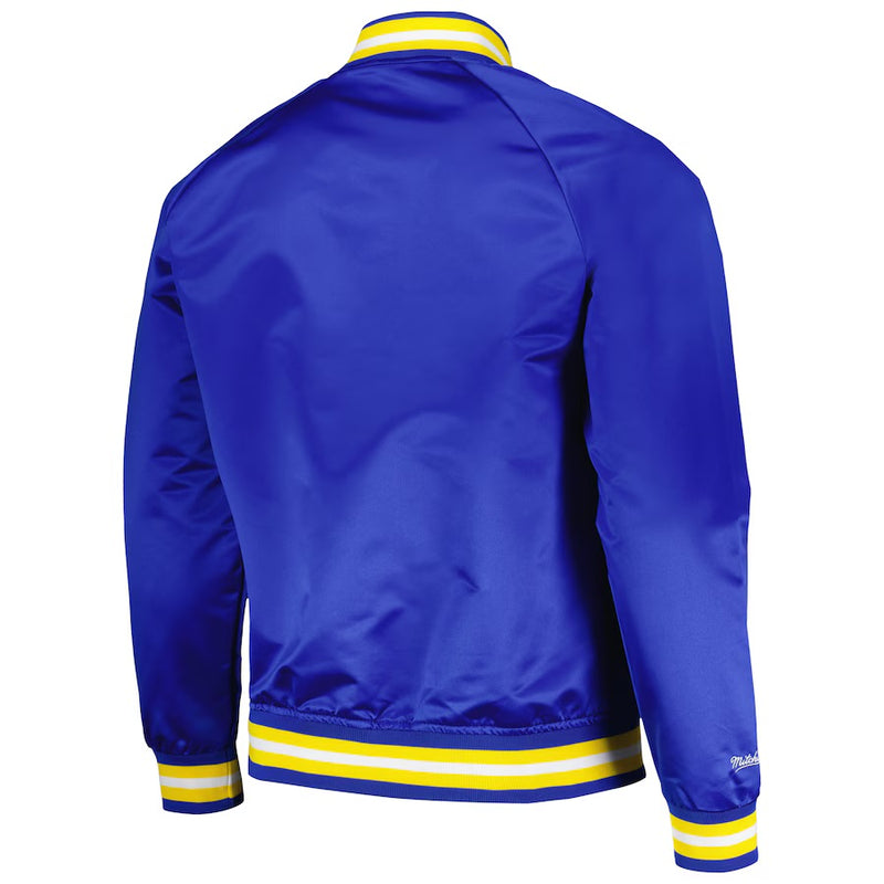 Mitchell & Ness Golden State Warriors Lightweight Satin Jacket (Royal) SJKT6296