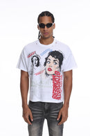 Syndicate 'SLM' Cropped T- Shirt (White) SYN_TT3