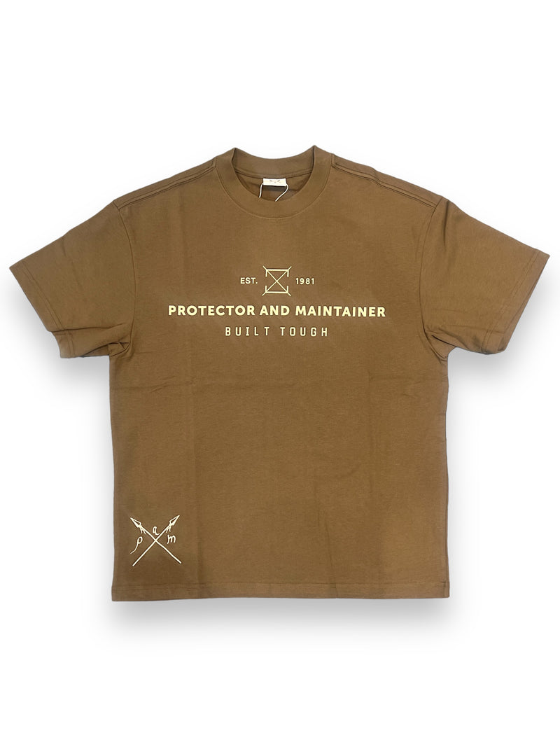 Protector and Maintainer 'Built Tough' T-Shirt (Mud) - FRESH N FITTED-2 INC