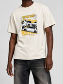 R3TRO WORLD 'Eat My Dust' T-Shirt In Beige