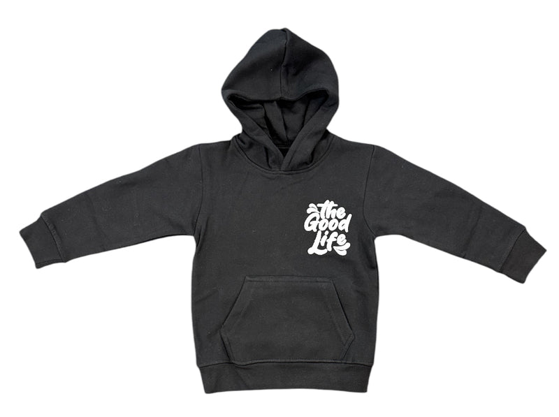 FWRD Kids 'The Good Life' Fleece Pullover Hoodie (Black) FW-10524K