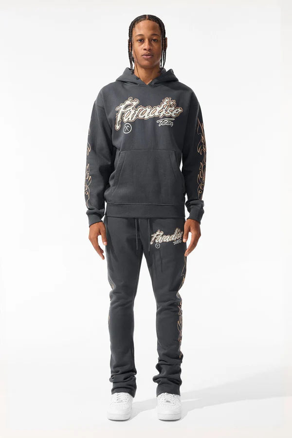 Jordan Craig Paradise Tour Stacked Sweat Pants (Charcoal) 8241L