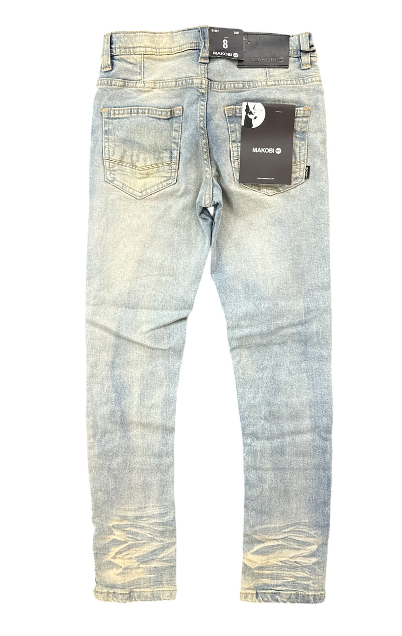 Makobi Kids 'Noah Jeans' (Dirt Wash) B1967