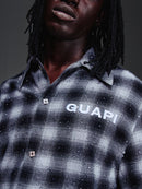 Guapi 'Obsidian' Plaid Shirt in Black
