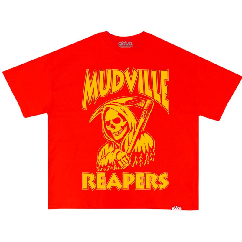 The Ground Up 'Reaper' T-Shirt (Red) - FRESH N FITTED-2 INC