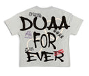 DUAA 'We Love' Rhinestone T-Shirt in Blue