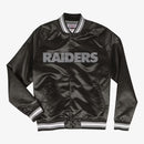 Mitchell & Ness Oakland Raiders Lightweight Satin Jacket (Black) SJKT6296 - FRESH N FITTED