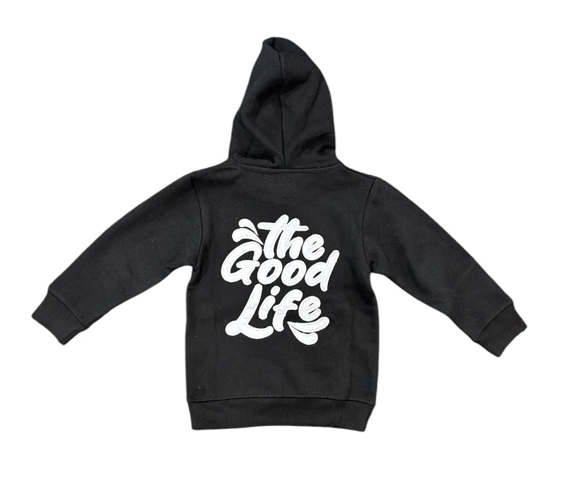 FWRD Kids 'The Good Life' Fleece Pullover Hoodie (Black) FW-10524K