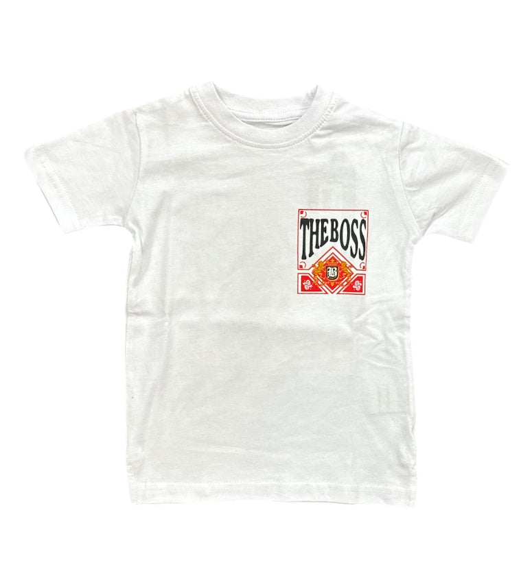 FWRD Kids 'The Boss' T-Shirt (White/Red) FW-180528K