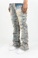 Roar Denim 'X Fray' Stacked Flare Denim (Lt. Vintage) G52-641 - FRESH N FITTED
