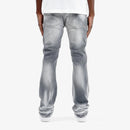 Copper Rivet 'Cross Hatch' Flare Denim (Grey) 533017 - FRESH N FITTED