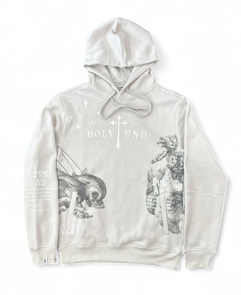 Highly Undrtd 'Divine Aura' Hoodie (Cloud) UF5603 - FRESH N FITTED