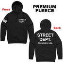PG Apparel 'Street Dept' Hoodie (Black/White) STDPT400 - FRESH N FITTED