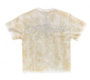 Majestik 'Sports World Tour' Garment Dyed Cropped T-Shirt (Eggshell) TE2579 - FRESH N FITTED