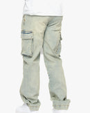 Anom 'Lash' Cargo Pockets Denim (L.Blue Wash) ANM166SKT - FRESH N FITTED