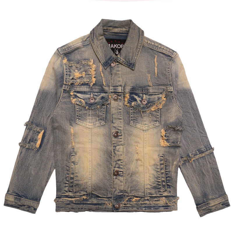 Makobi Kids 'Bergamo' Denim Jacket B1026 (Dirt Wash) - Fresh N Fitted Inc 2